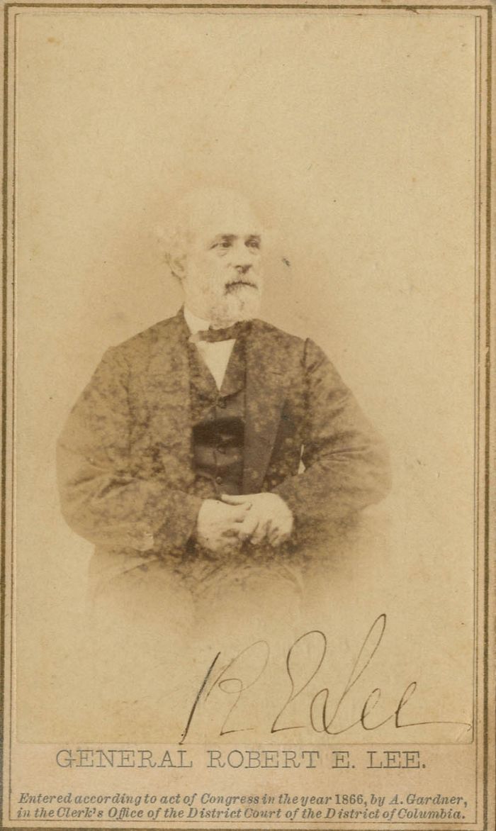 Robert E Lee signed CDV